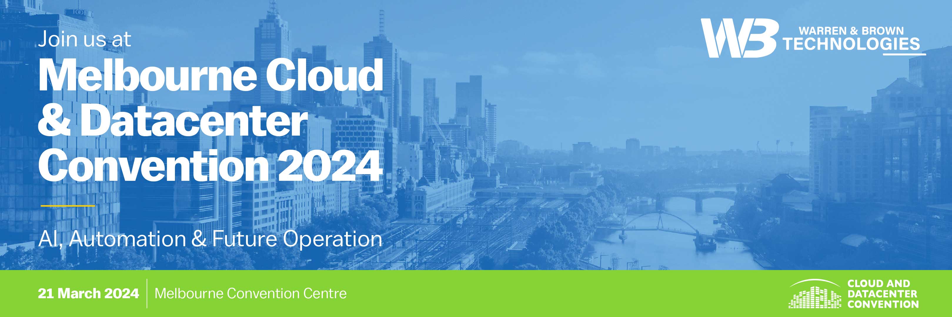  Discover the Future of Cloud and Data Centers with Warren and Brown at W.Media Melbourne Convention 2024