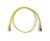 CAT6A ethernet cable, U/FTP mini patch cord, yellow, 5m, LSZH