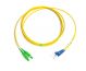 SC/A - LC optical fibre singlemode patch cord, duplex, grade A connector