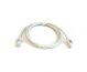 CAT6 ethernet cable, UTP mini-slimline patch cord, white, 0.5m, LSZH