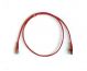 CAT6A ethernet cable, mini patch cord, red, U/FTP, LSZH, 5m