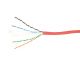 CAT6 cable, U/UTP LAN red, LSZH, 305m box