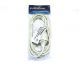 Power cord extension lead, 10AMP, 3m, white