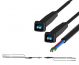 2 fibre pairs, 1 DC power pair - ½” hybrid feeder cable