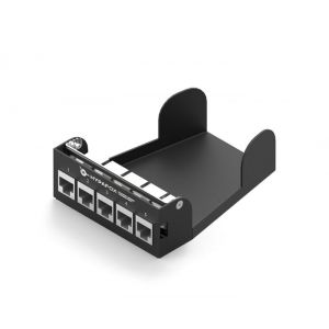 HypaFOX patch module, 5 ports with CAT6 unshielded jacks